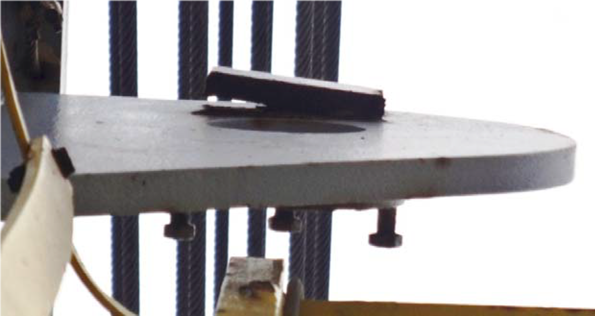 IMCA SF Pro-active intervention prevented high potential dropped objects steel spacer plate became partially detached due to corrosion