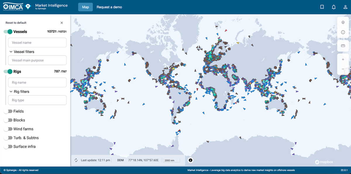 Spinergie vessel map