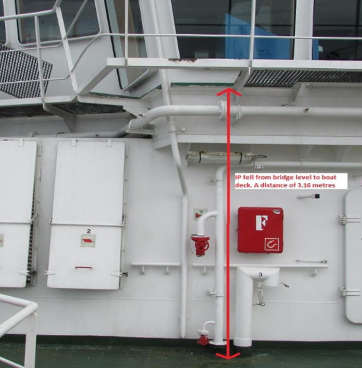 Photo of vessel bridge to deck