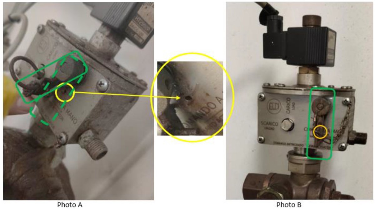 IMCA SF MSF: Corrosion in fire-fighting equipment Photo of CO2 firefighting system onboard a vessel