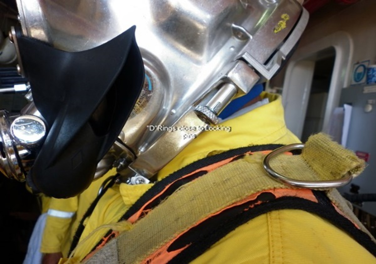 IMCA SF: KM 37k/ss helmet neck dam near miss Image3 (2) D-ring, where the inspection equipment (CP-UT meter) is secured via a rope lanyard