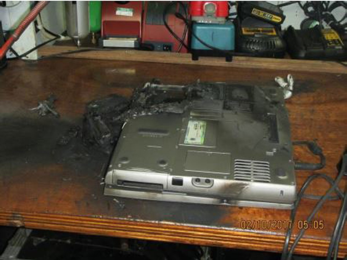 IMCA SF: Laptop battery fire Image1 The laptop was being used to control certain operations, which had been recently completed