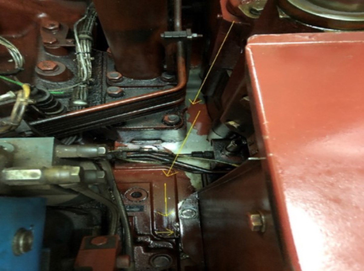 the cover of cylinder number one was not mounted correctly and the guide pin of the cover was not in the recess of the cylinder head on the exhaust side