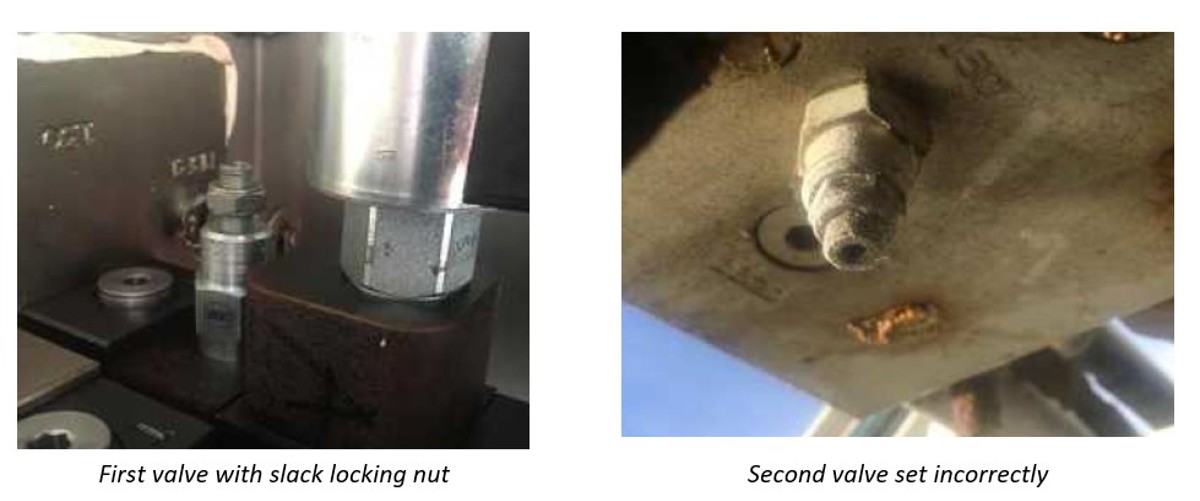 Whilst preparing a crane for operations, the additional man riding calliper brake casing cover on the primary winch failed, causing the brake pad, rings and cover to fall to the deck along with a small discharge of hydraulic oil.