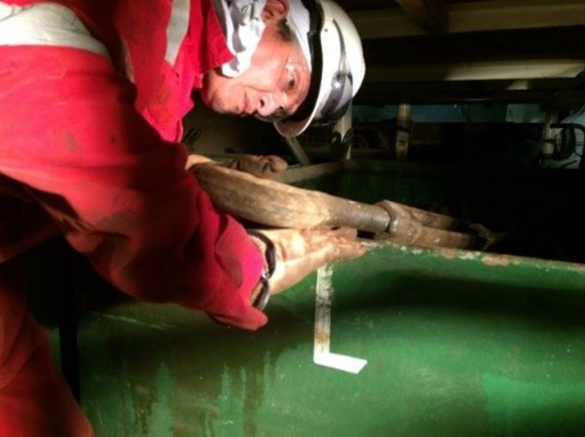 While crew were moving lashing materials (chains, shackles and turnbuckles) from the garage deck into a storage space, the bosun suffered a serious finger injury