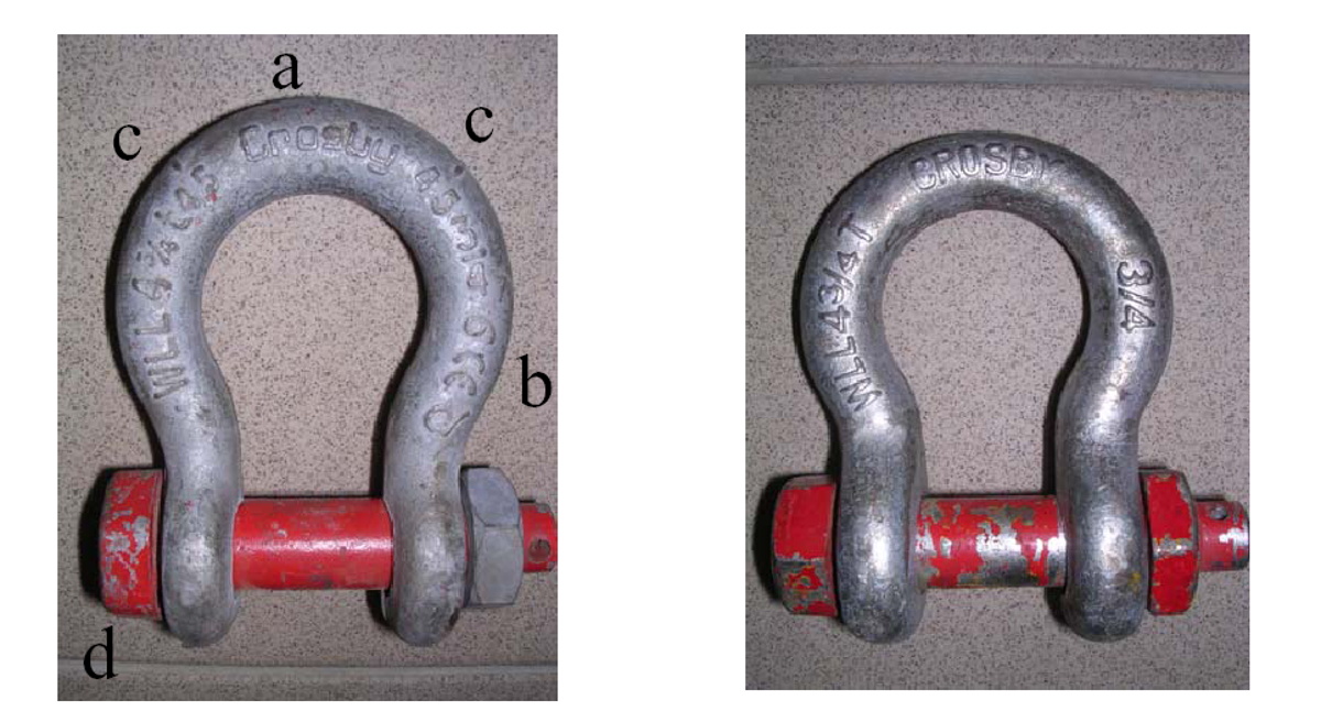 IMCA SF Copies of Crosby shackles Crosby shackles