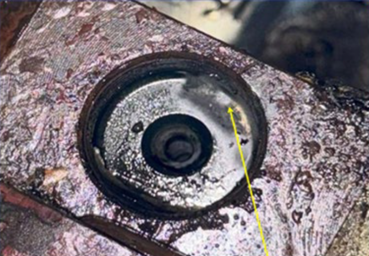 Pressure Fuel Pump Outlet Port Found With Sign Of Fuel Leakage