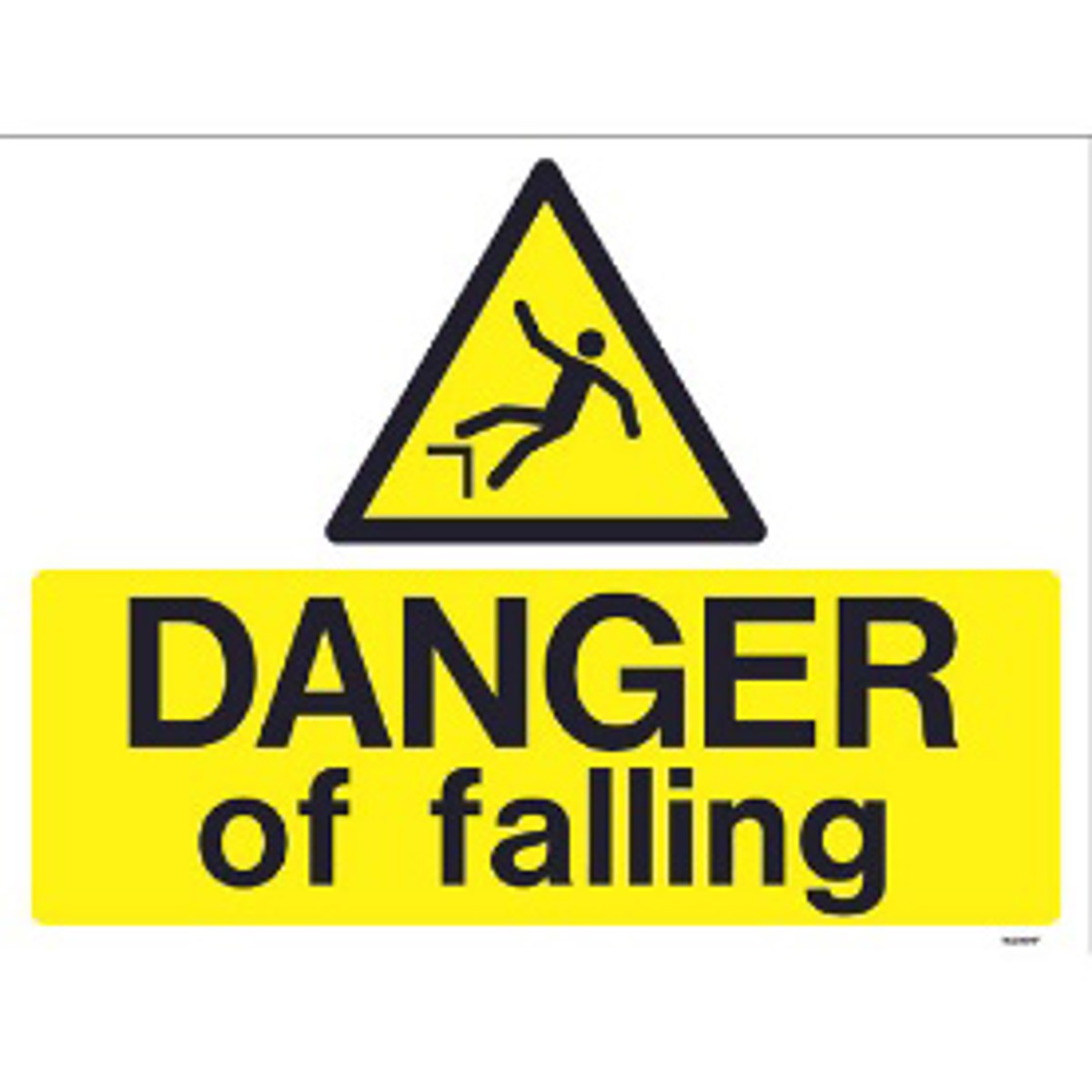 IMCA SF Fatal fall from height Danger falling sign