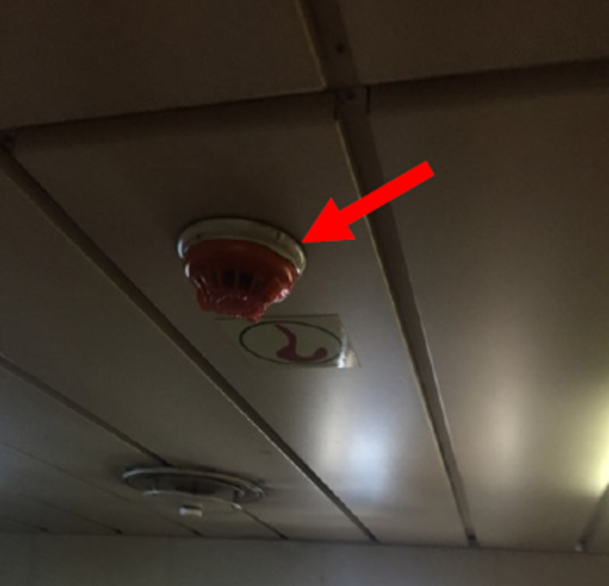 During an inspection of vessel accommodation by shore management, it was observed that a plastic cover was obstructing a smoke detector