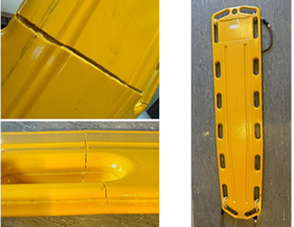 IMCA SF: MSF: A broken stretcher could have led to injury Broken Stretcher