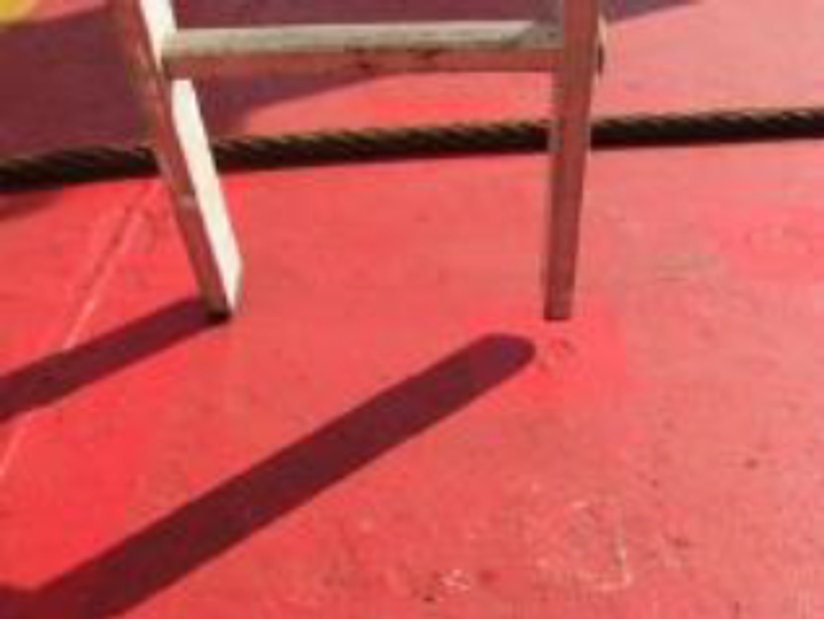 IMCA SF: Fatal fall aboard tanker Marinor Image9 1 ladder was unstable, both feet were not in firm contact with the deck