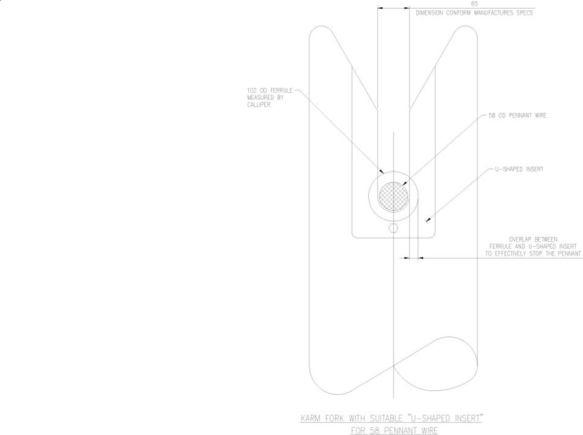 IMCA SF Fatality during anchor handling operation 4 Figure 4 – Correct ‘U-shaped insert’