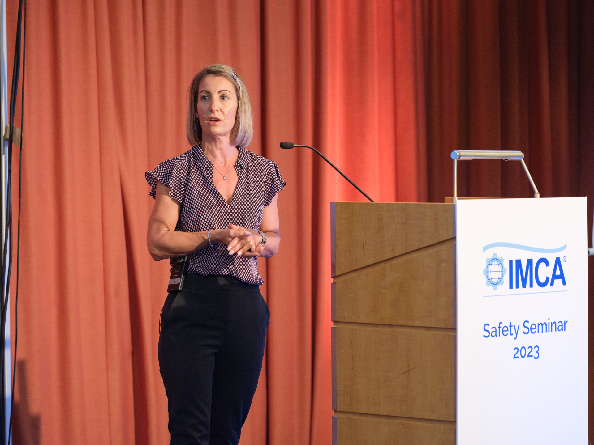 Debbi Garreffa (MMA Offshore) at Safety Seminar 2023