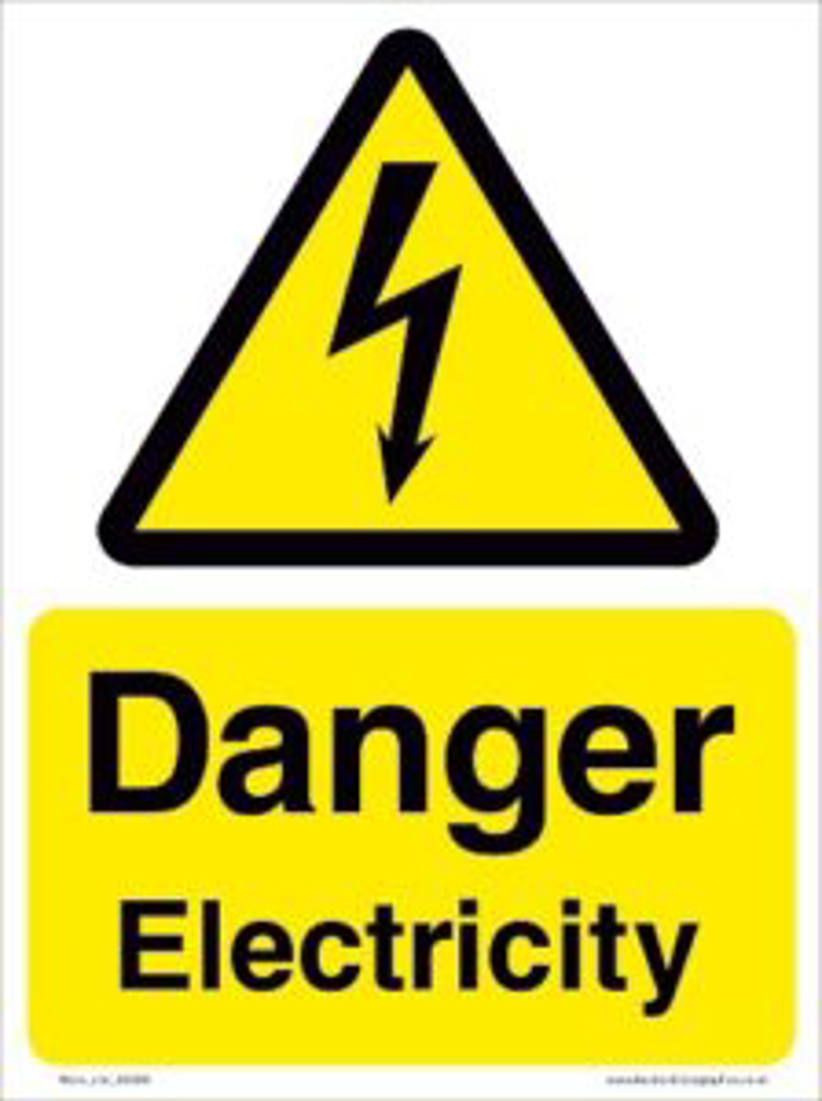 Danger electricity sign