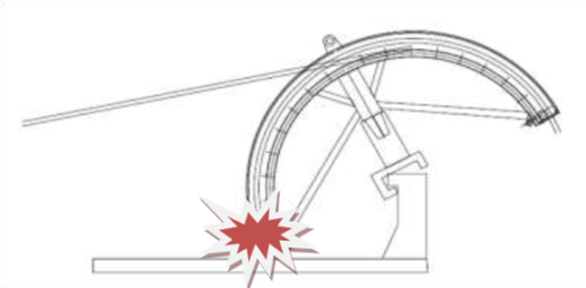 IMCA SF: Dropped object injury: Equipment shifted when it was incorrectly unsecured 112 520X256 However, during this incident, the securing was removed before the deck crane was secured.