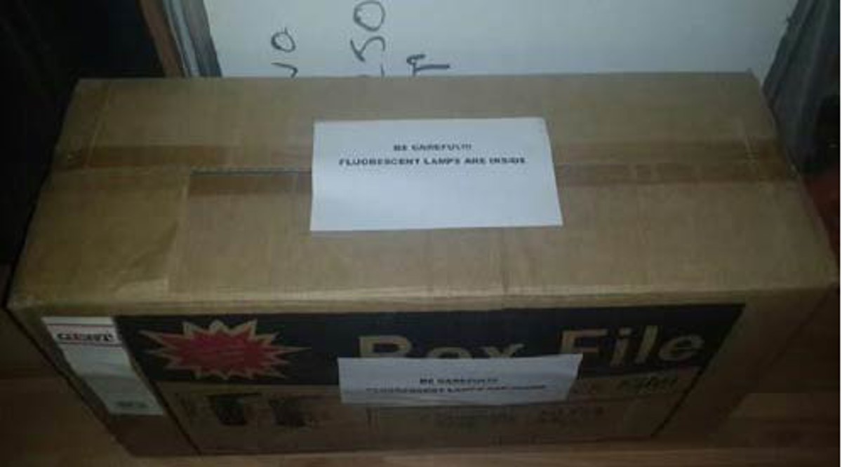 Box appropriately sealed and labelled