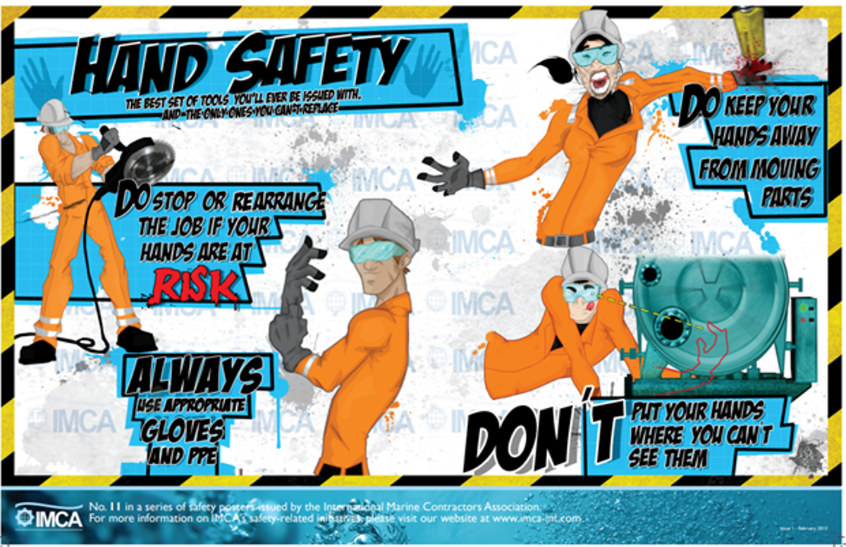 Hand safety poster