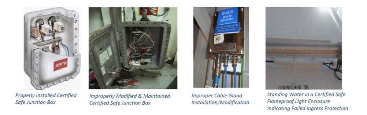 IMCA SF 28/20: US Coast Guard: Addressing hazardous area electrical issues Sf 2820 5111 1024X322 The Safety Alert emphasizes the importance of properly installed and maintained listed or certified safe electrical equipment in hazardous areas in order to reduce the risk of fire or explosion onboard vessels