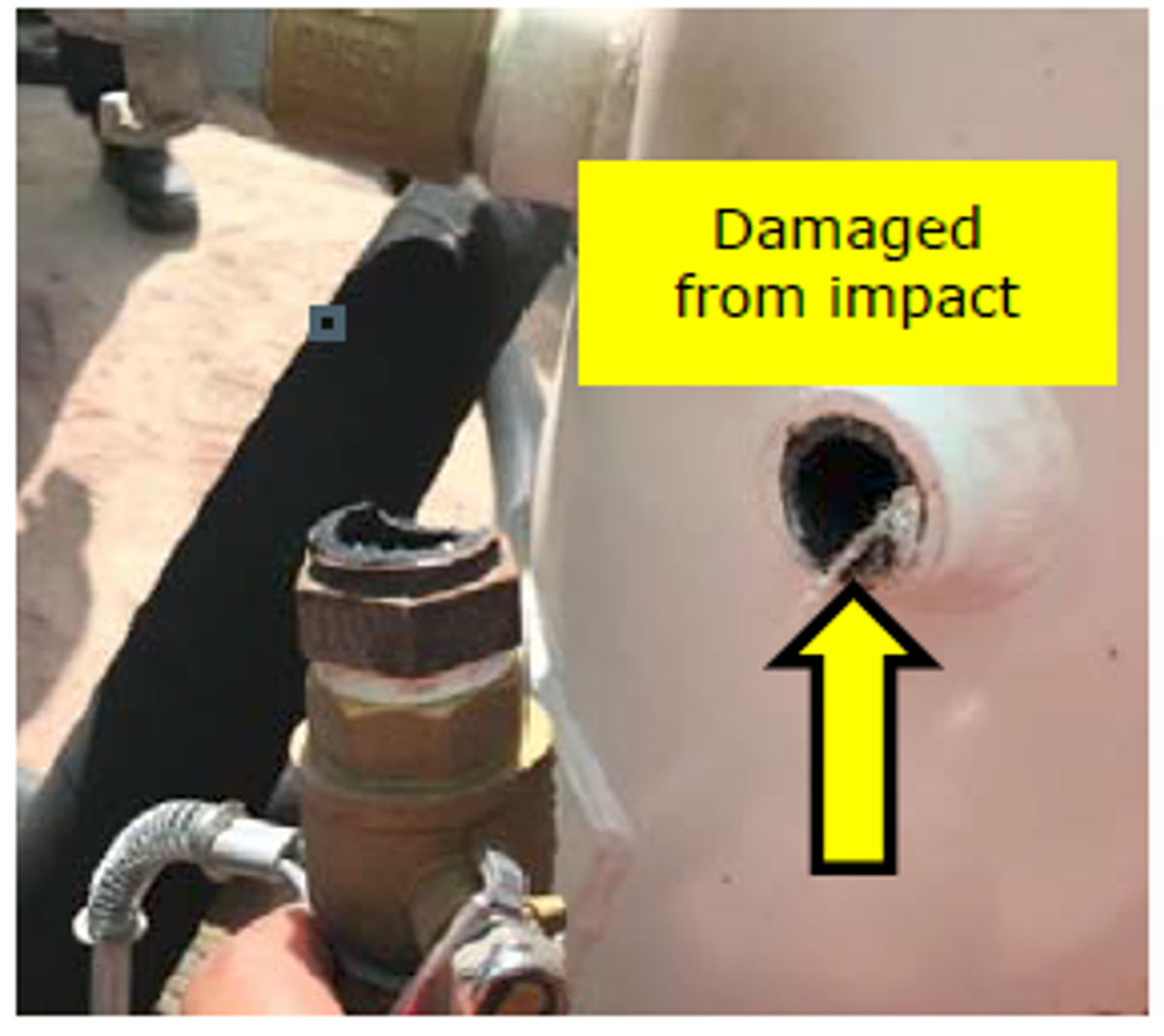 Damage from impact