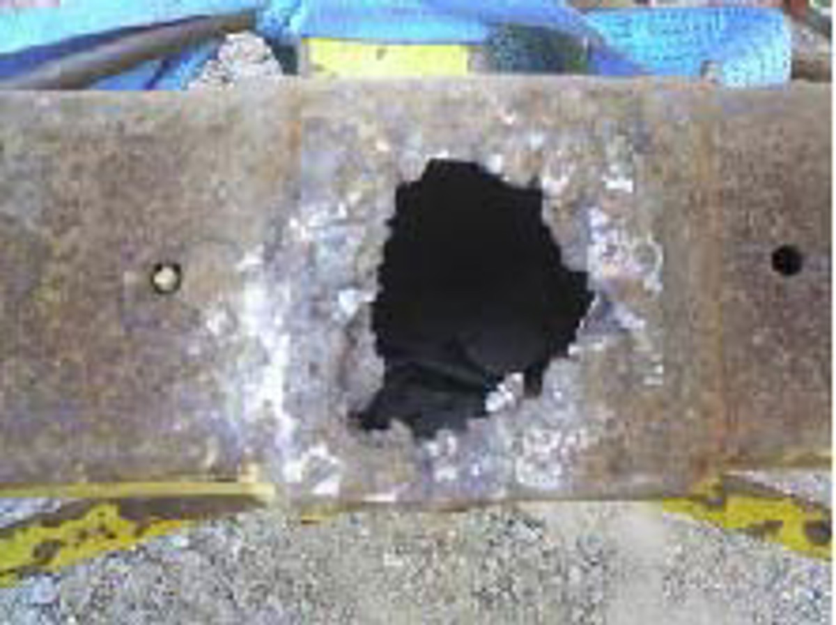 area of corrosion