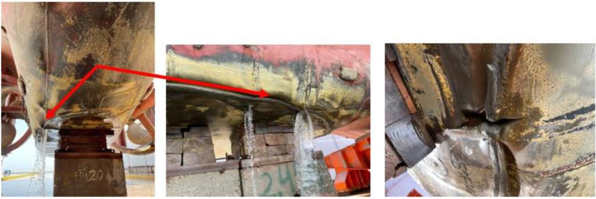 IMCA SF Vessel collision with underwater objects in harbour Underwater damage to hull
