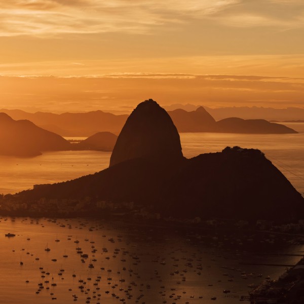 Rio Skyline At Sunset