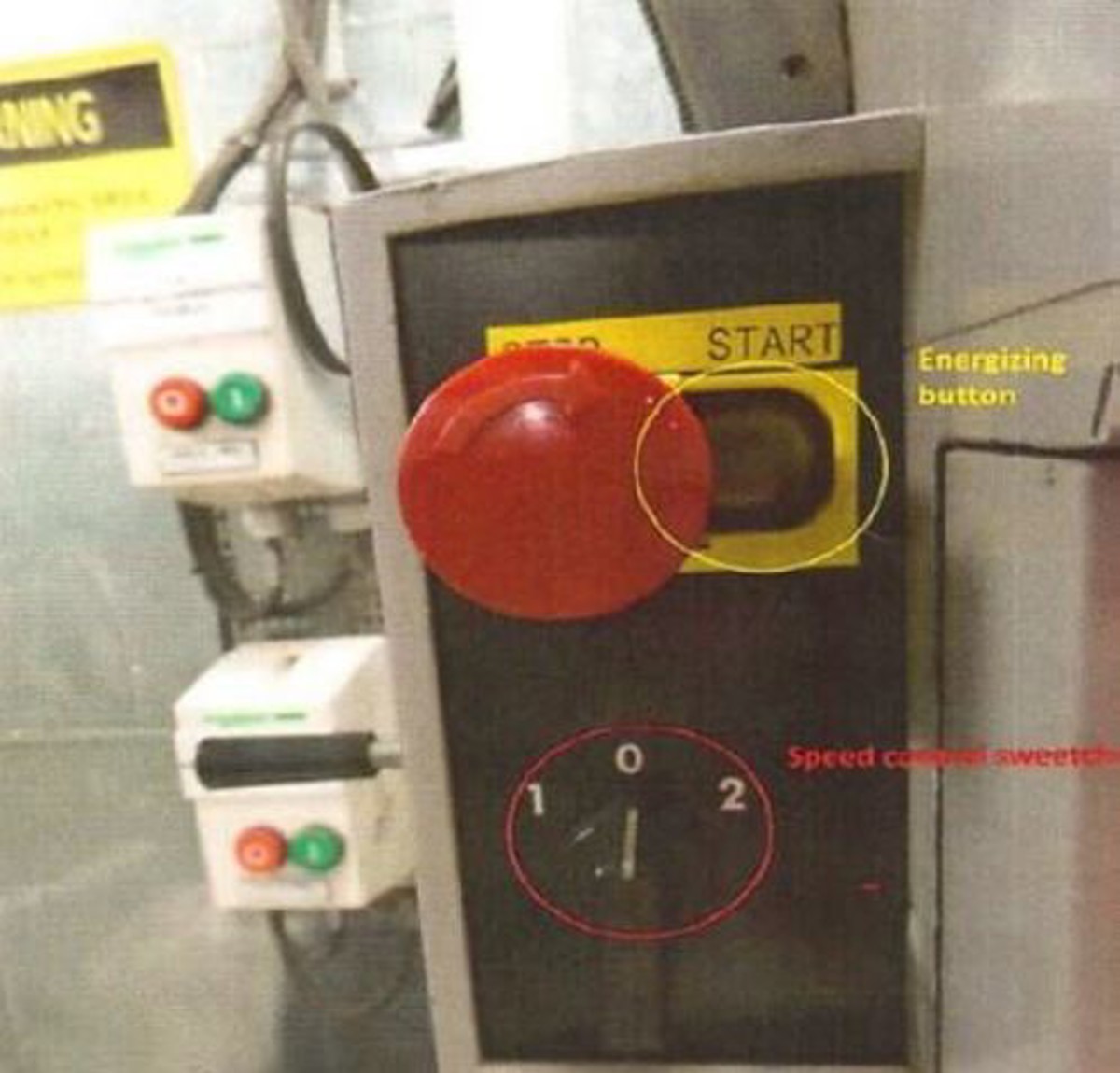 Stop button