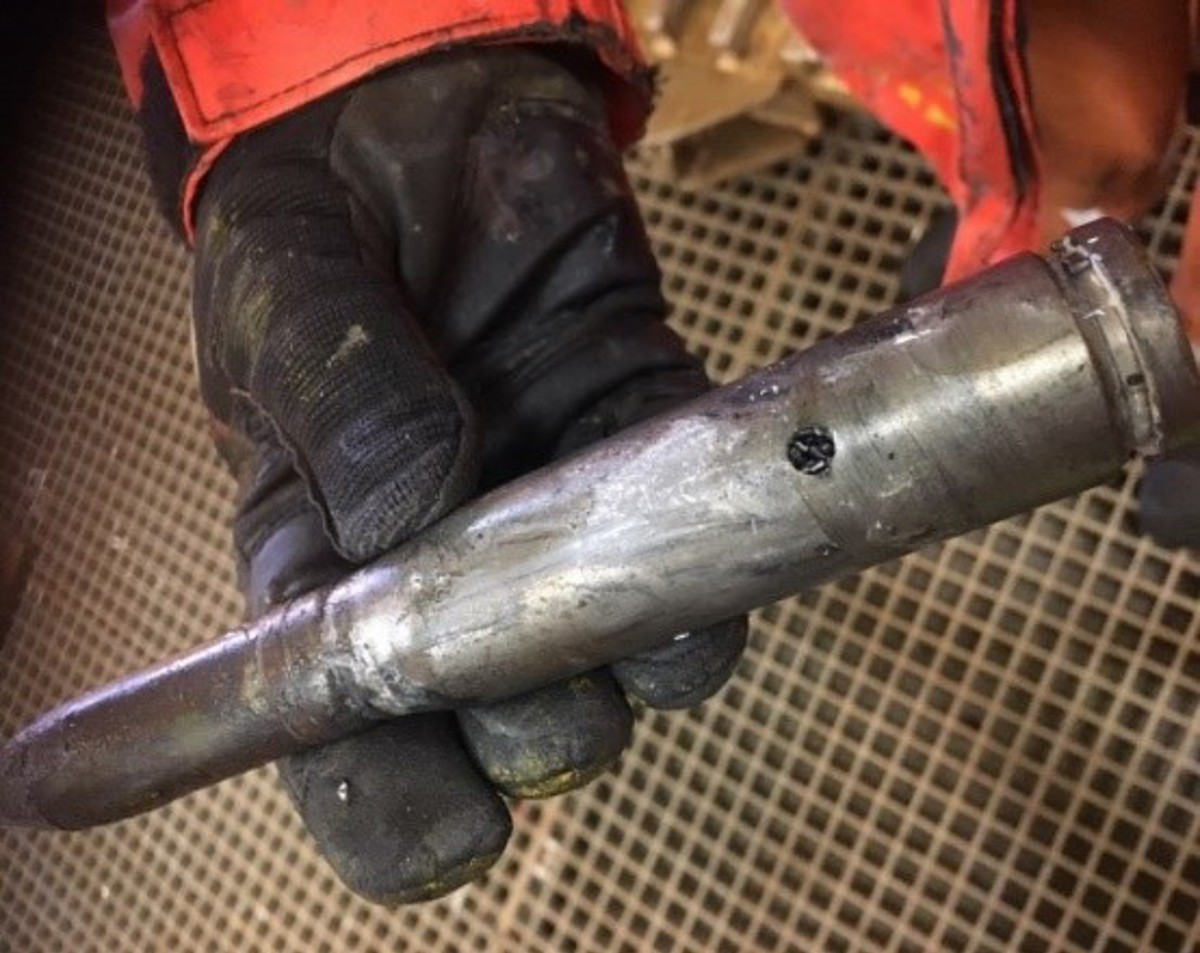 IMCA SF High potential near miss: unplanned handling of unexploded ordnance 3 items recovered to vessel deck