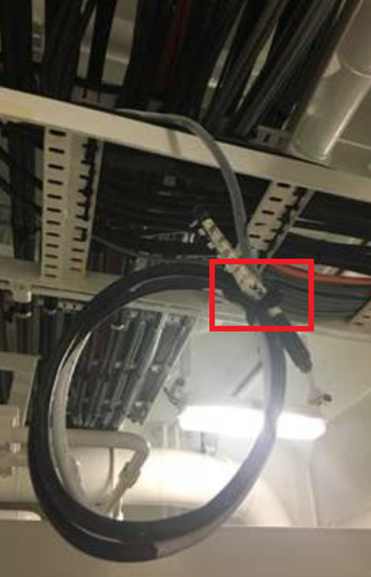 IMCA SF Electrician received electric shock from a bare cable 2 Live cable