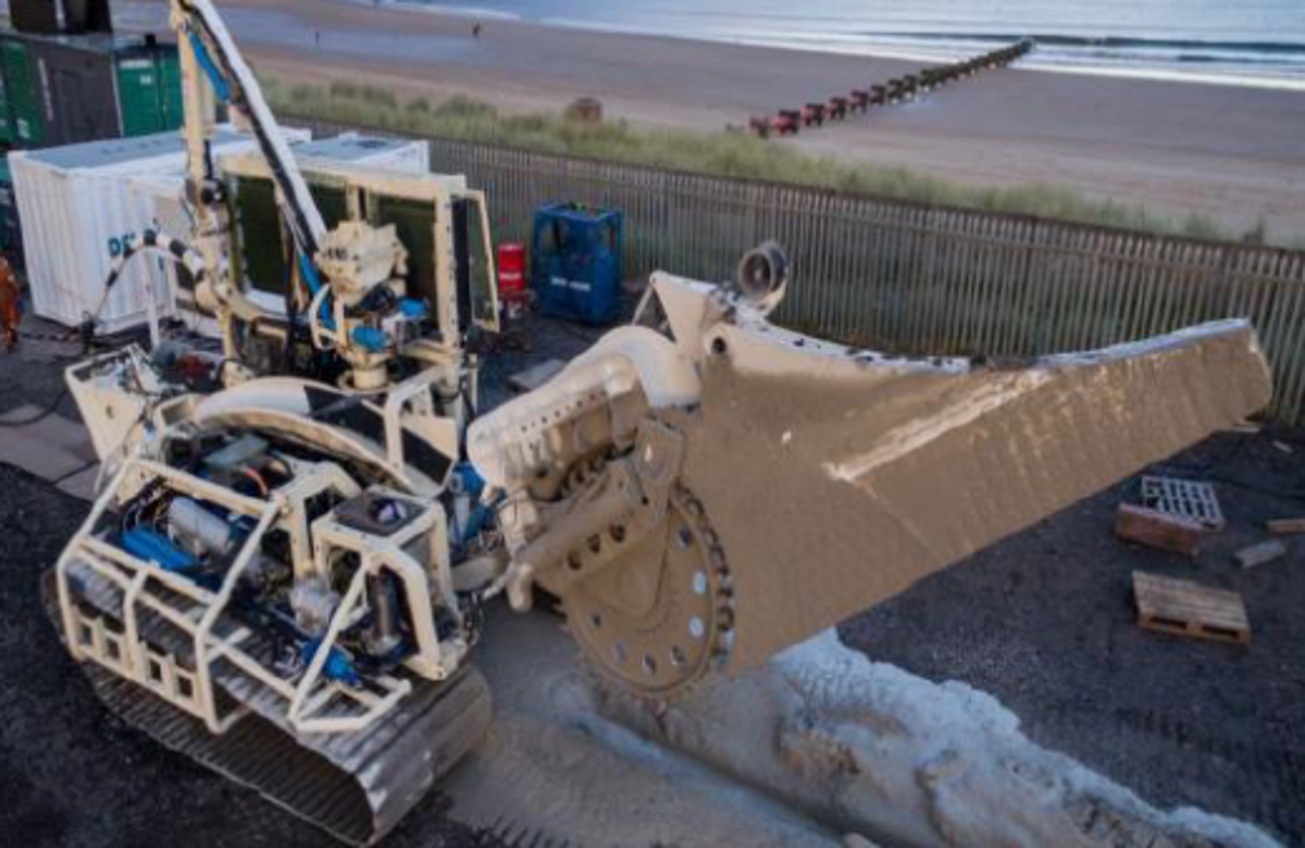 During offshore trenching operations, the ROV pilot unknowingly made contact with the control joystick, inadvertently raising the cutting wheel and thereby decreasing the cutting depth