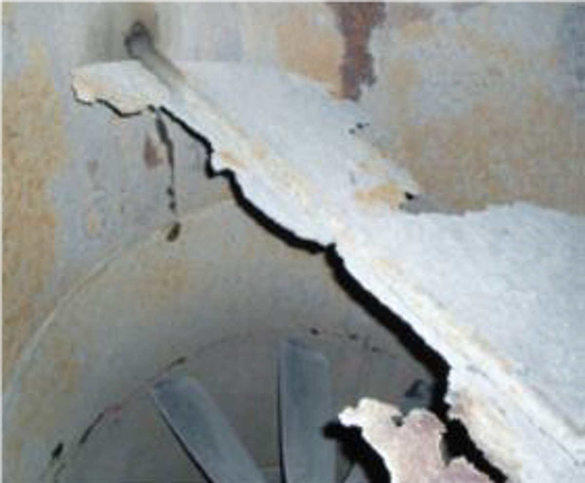 corroded engine room fire damper