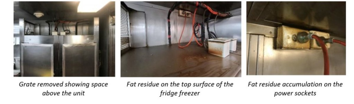 IMCA SF 32/20: Two incidents with electrical installations with potential for fire Sf3220 52 1024X303 Whilst fault-finding an earth fault on the 240v mains system on a vessel, the engineers came across a pair of mains sockets in the galley, heavily soiled by fat residue