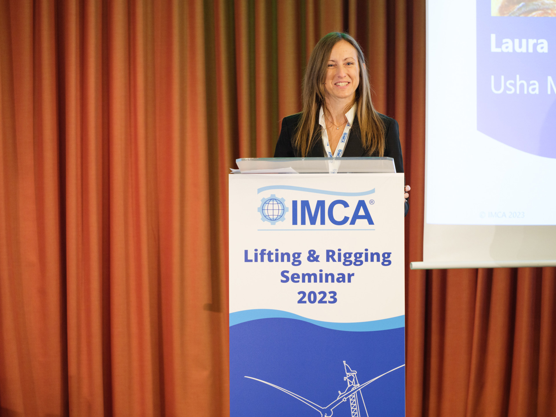 Laura Lombardi (Usha Martin Italia) at Lifting & Rigging 2023