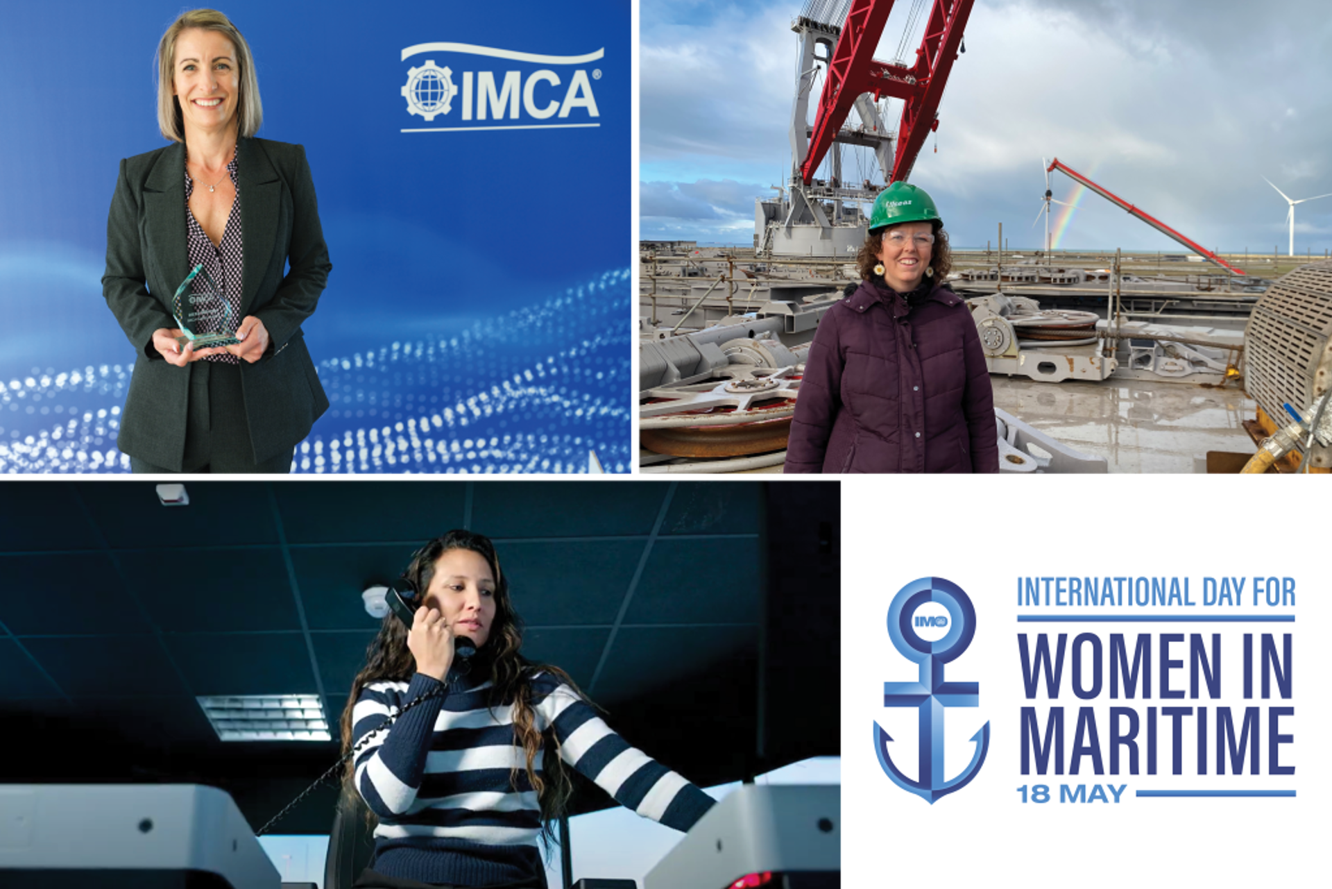 Photo montage of the women we interviewed for International Day for Women in Maritime