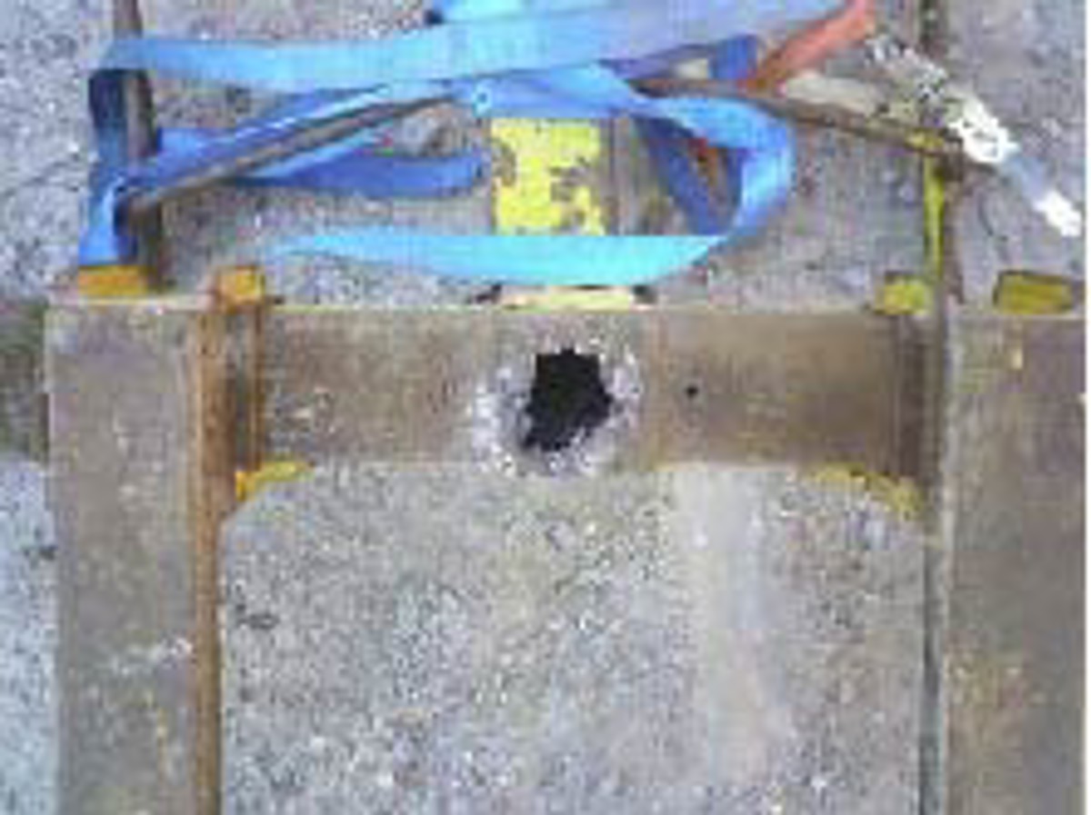 area of corrosion