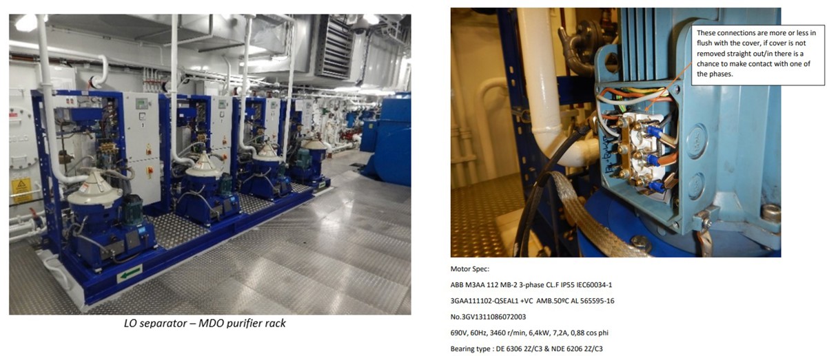 IMCA SF High potential: electric shock near miss Faulty 690V electric motor
