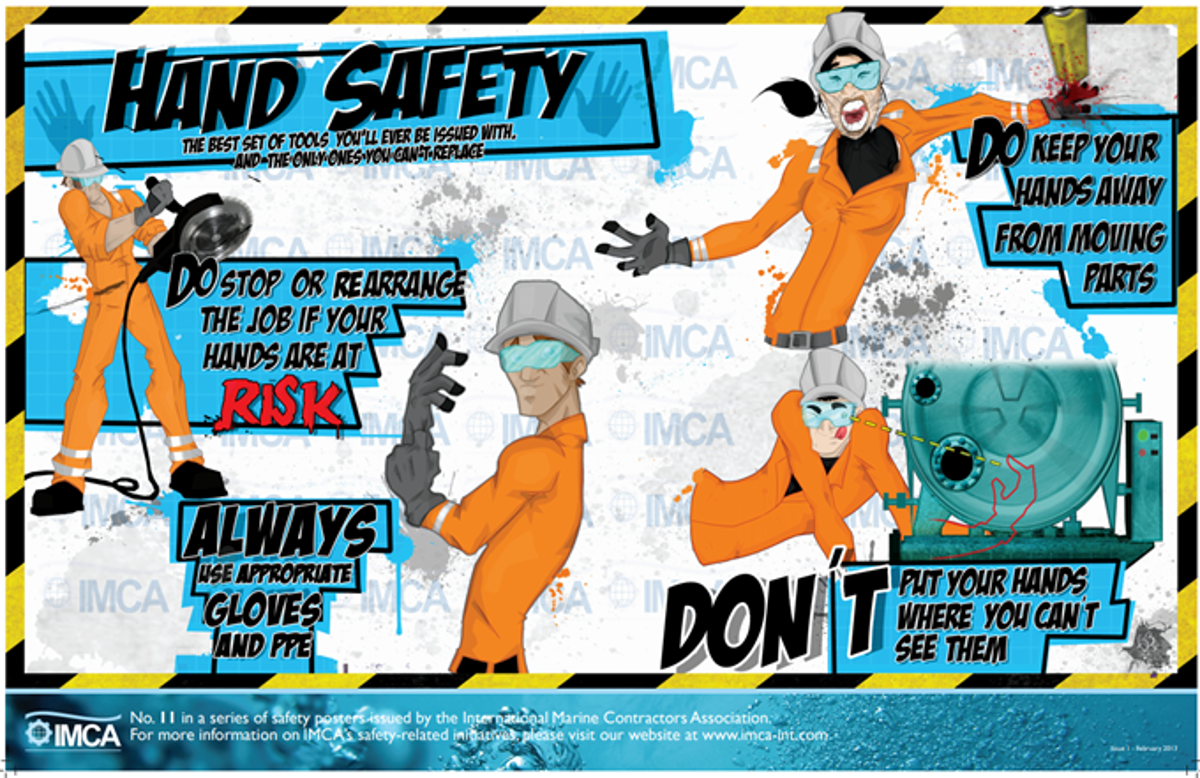 Hand safety poster